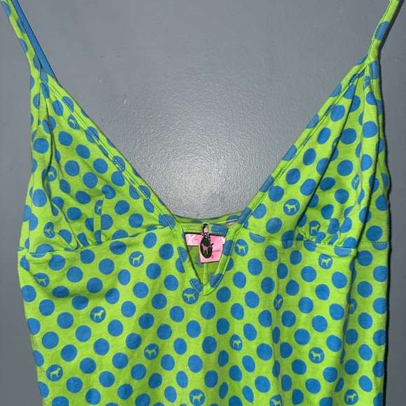 Y2K Victoria’s Secret PINK Polka Dot Nightgown Slip Cotton Dress S - Picture 2 of 7